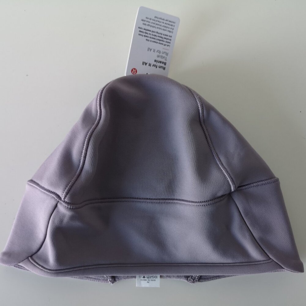 NWT LULULEMON Violet Brushed Tech Fleece Run For It All Beanie Hat Women's OS